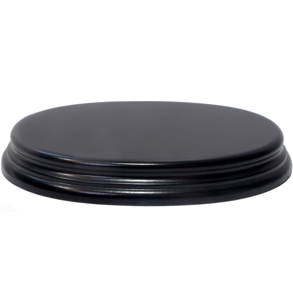 [735930000430] Ovale 17.5x11.5 x2.5 cm Noir