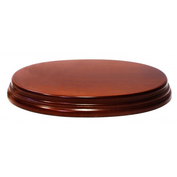 [735930000515] Ovale 20x14x2 cm Noisette