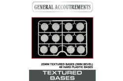 [616859553910,bases,socles] 25mm Textured Bases (3mm Bevel)