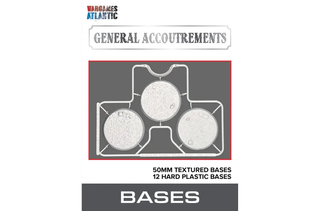 [673498518588,bases,socles] 50 mm Textured Bases (3mm Bevel)