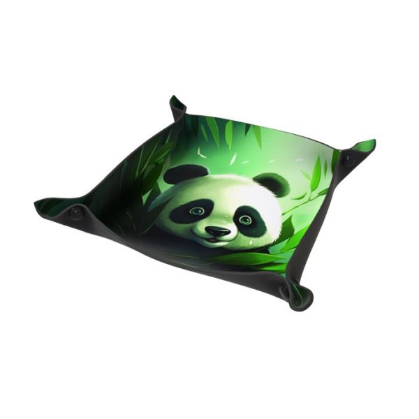 [5905794520480] Dice Tray - Forest Panda 22x22 cm