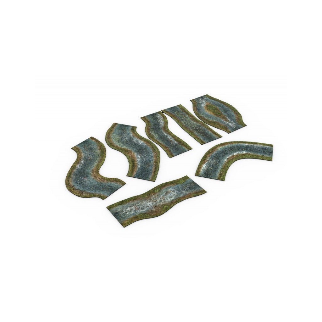 2D Modular rivers set - spring