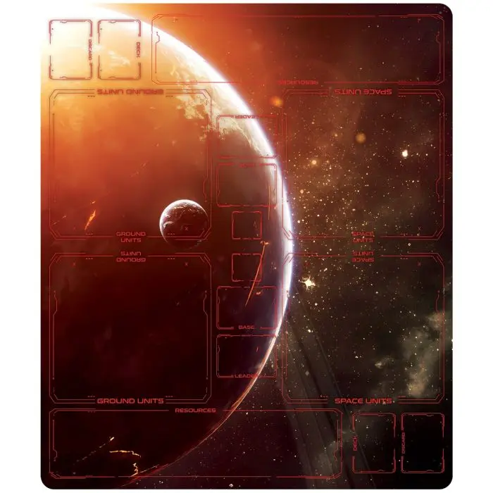 2 player rubber mat for Star Wars: Unlimited Red 28" x 24" / 72x61 cm
