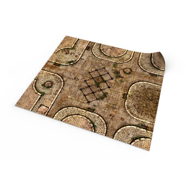 Gates of Menoth 60x60 cm - Single-sided rubber mat (sans sac de transport)