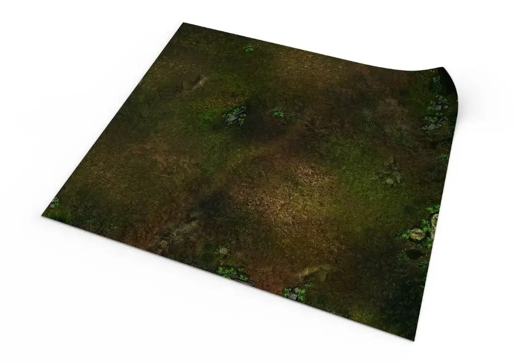 Swamp 36”x36” / 91,5x91,5 cm - single-sided rubber mat (sans sac de transport)