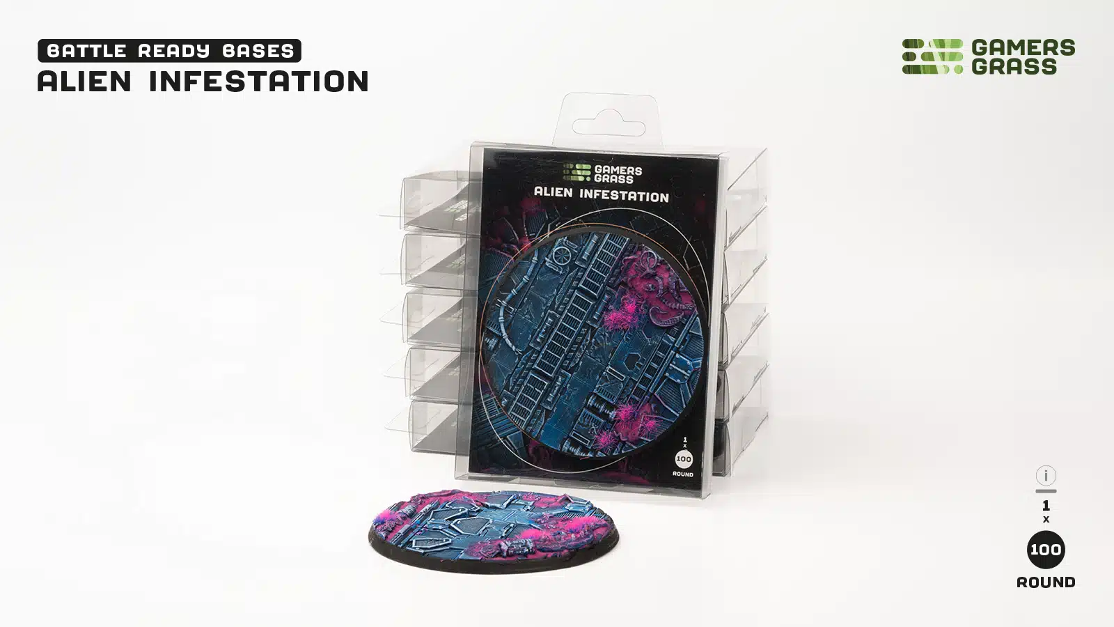 Alien Infestation - Bases round 100mm (x1)