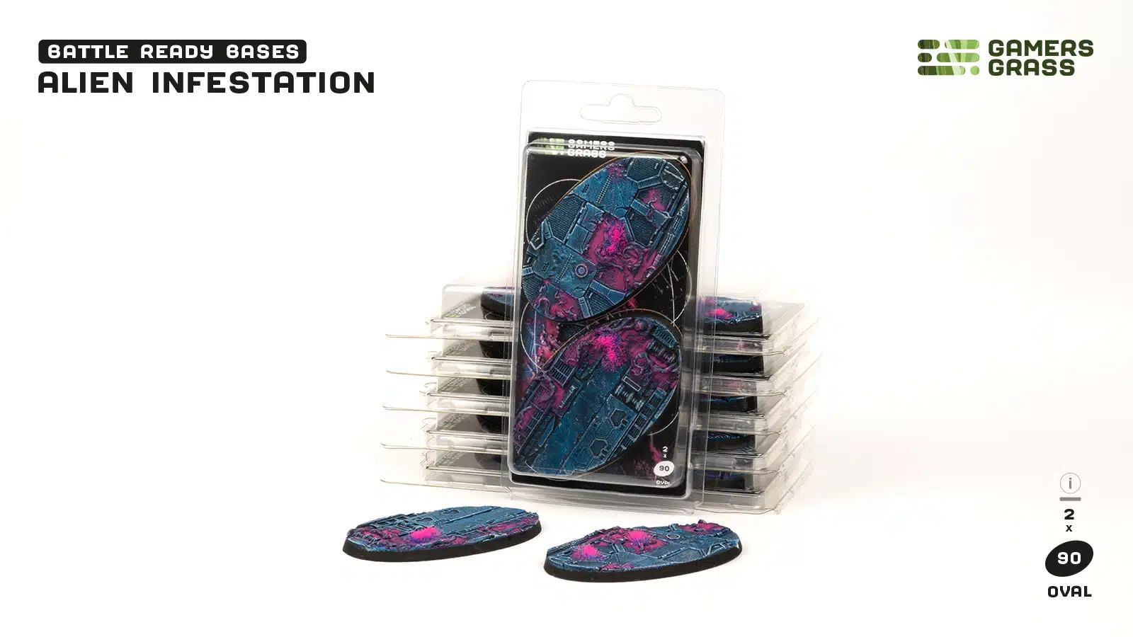 Alien Infestation - Bases oval 90mm (x2)