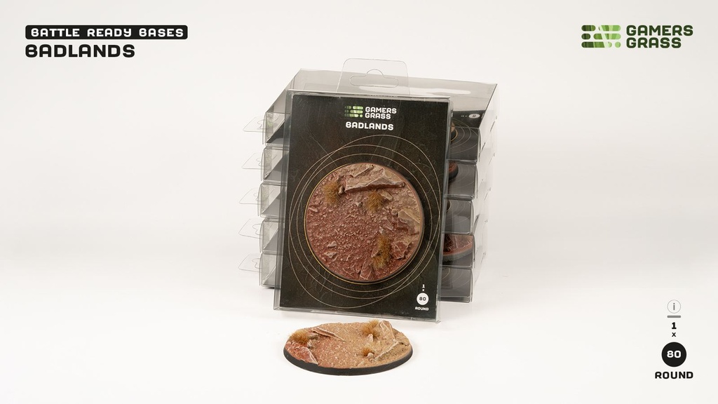 Badlands - Bases round 80mm (x1)