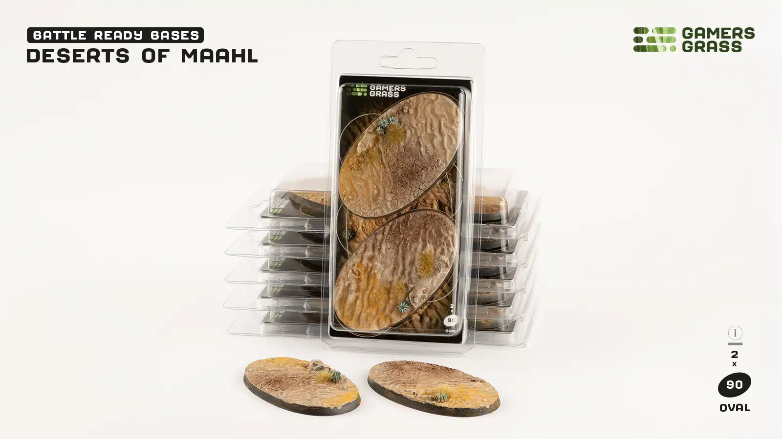 Deserts of Maahl - Bases oval 90mm (x2)