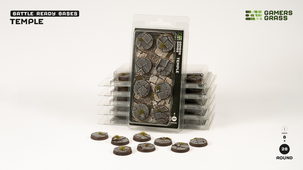 Temple - Bases round 28mm (x8)