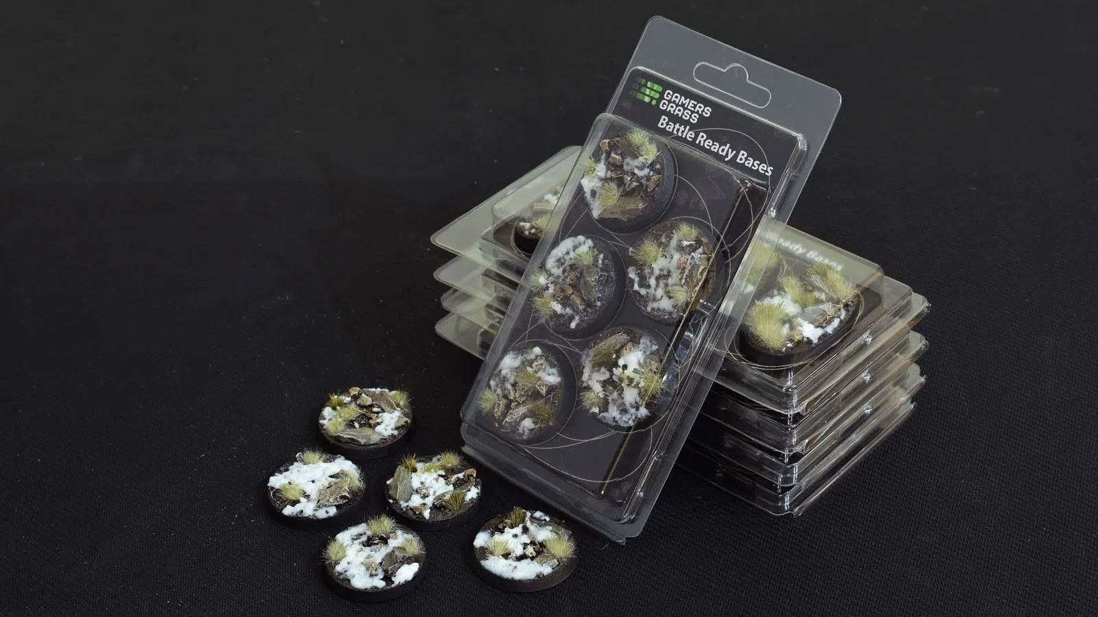 Winter - Bases round 40mm (x5)