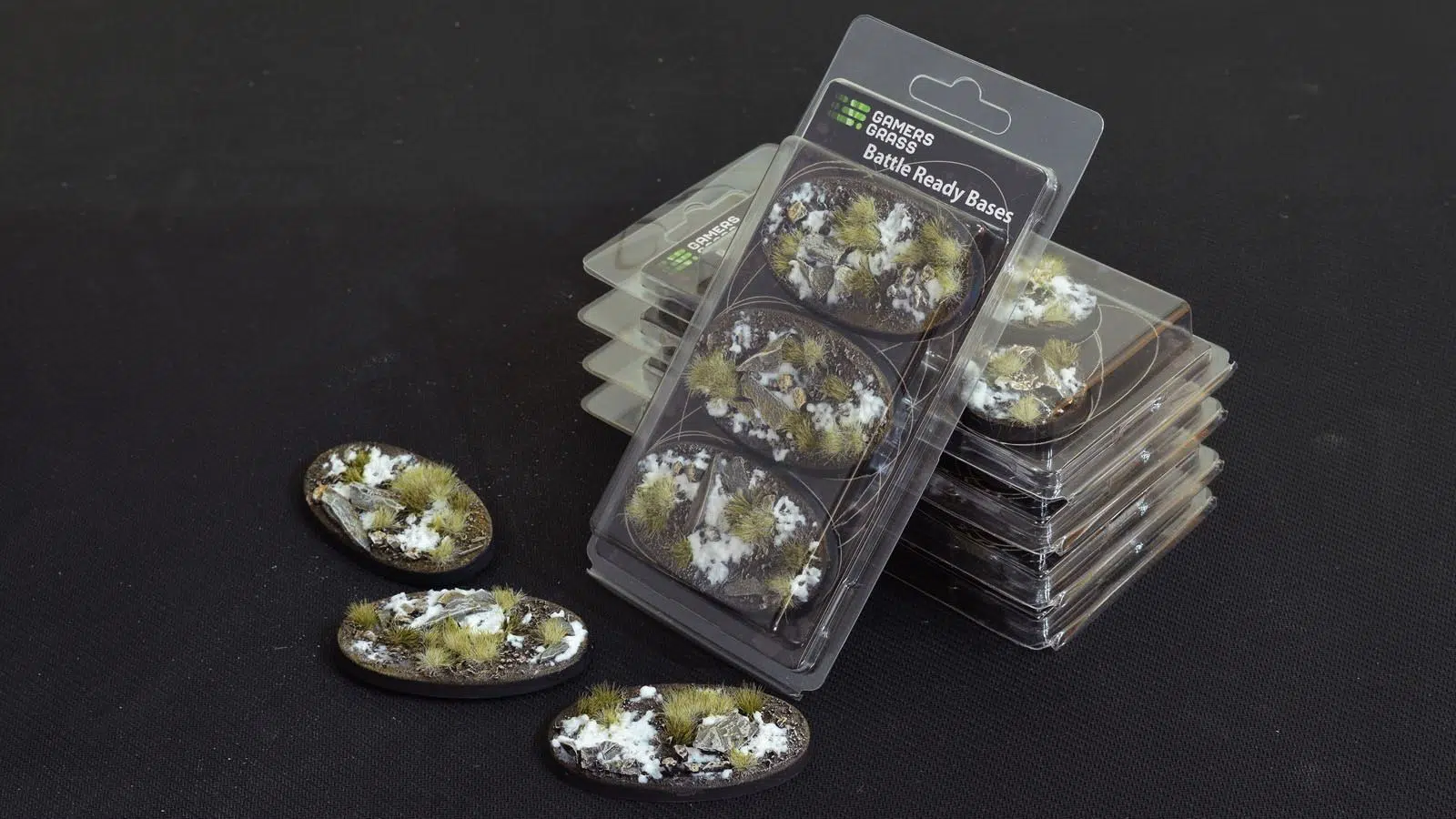 [738956788313,bases oval,socles ovals] Winter - Bases oval 75mm (x3)