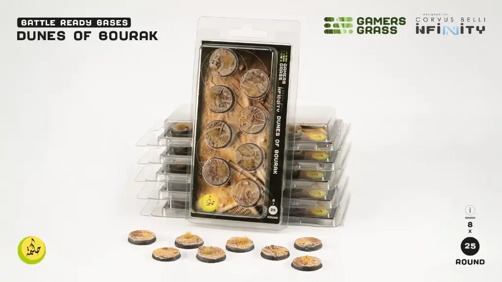 [738956791092,bases round,socles ronds] Infinity Dunes of Bourak - Bases round 25mm (8)