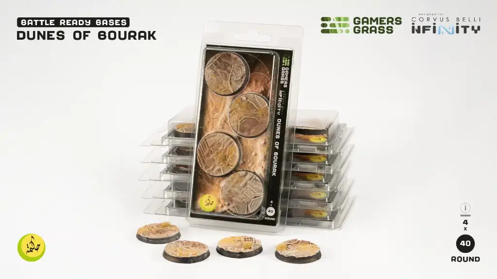 [,bases round,socles ronds738956791108] Infinity Dunes of Bourak - Bases round 40mm (x4)