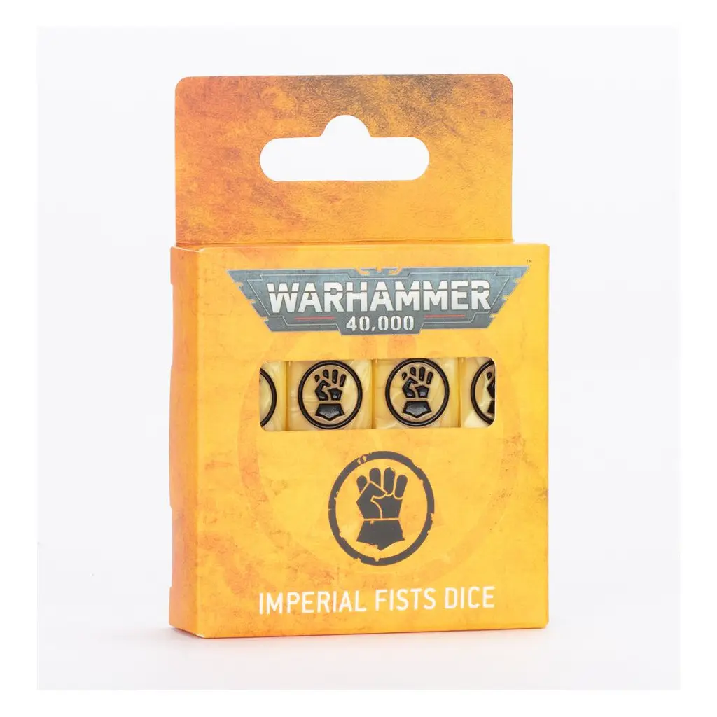 [5011921189762,dice set] W40K : Imperial Fists - Set de Dés