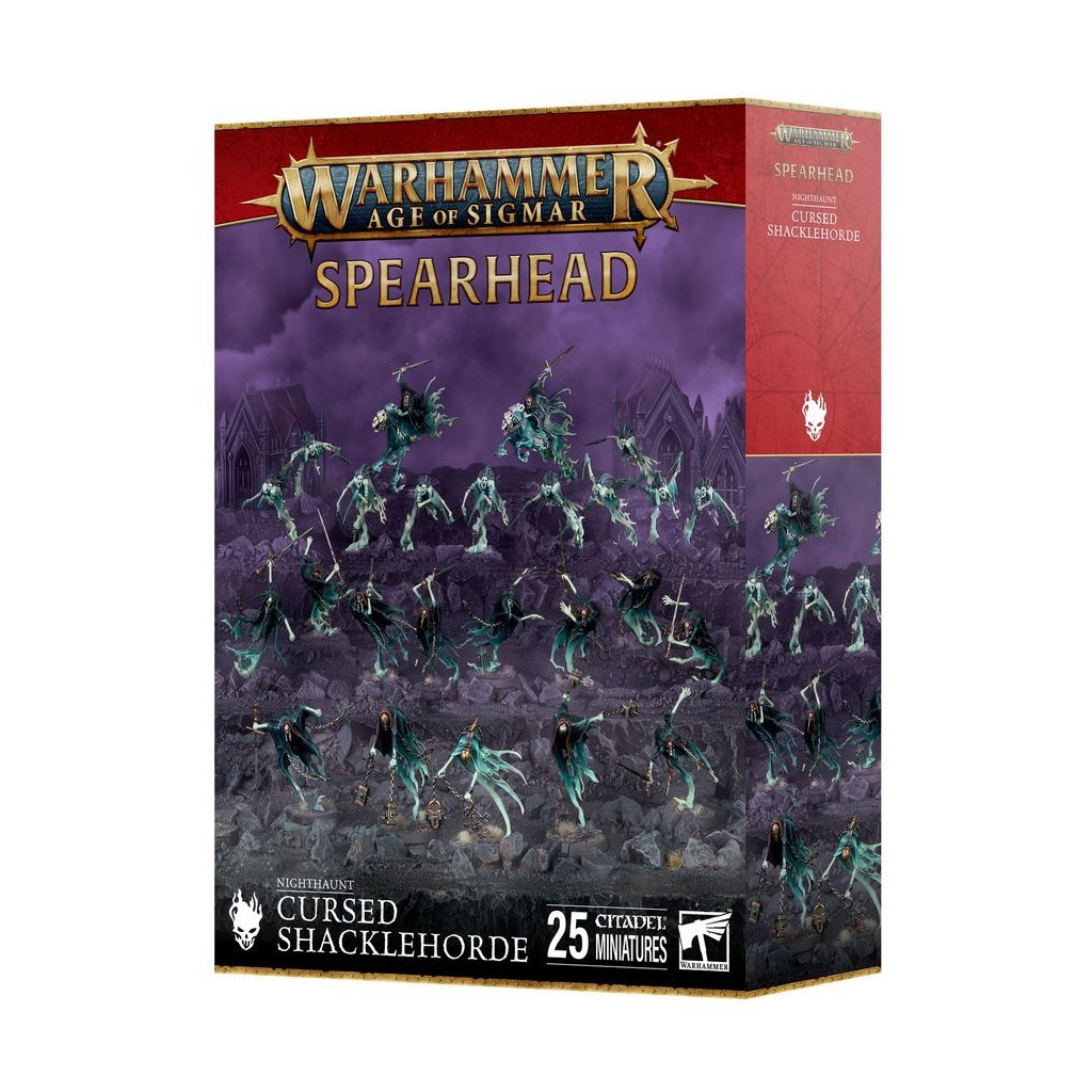 [5011921226146,70-914,99120207182,Cursed Shacklehorde,Spearhead,Age of Sigmar,Nighthaunt,aos] Fer de Lance - Bagnehorde maudite