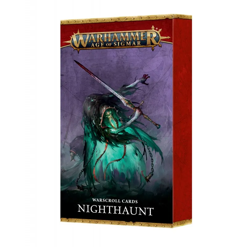 [5011921256693,91-15,01050207011,Age of Sigmar,Warscroll Cards] Age of Sigmar : Cartes de Charte - Nighthaunt (Français)