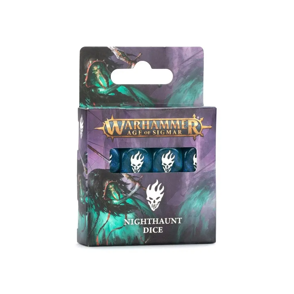 [5011921212323,91-90,Age of Sigmar,Nighthaunt,Dice,Dés] Age of Sigmar : Nighthaunt - Set de Dés