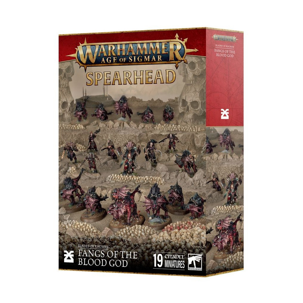 [5011921242863,70-837,99120201200,Spearhead,Fang of the Blood God,Age of Sigmar,Blades of Khorne,aos] Fer de Lance - Crocs du dieu du sang