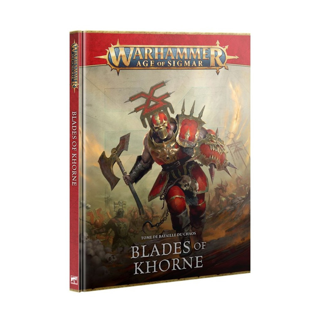 [9781804576243,83-01,Age of Sigmar,AoS,battletome,tome de bataille] Tome de bataille VF V4 - Lames de Khorne / Blades of Khorne