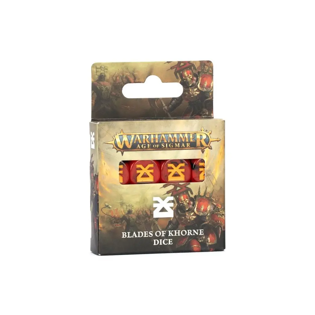 [5011921254316,83-39,Age of Sigmar,Dice,Dés] Age of Sigmar : Blades Of Khorne - Set de Dés