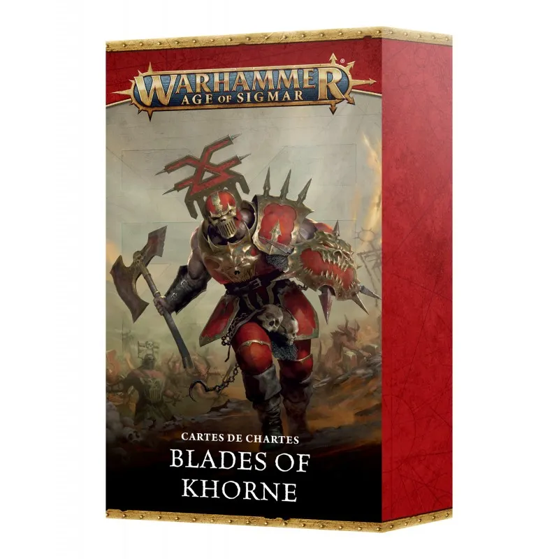 [5011921252527,83-81,Age of Sigmar,Blades of Khorne,aos] Cartes de Charte : Blades of Khorne (Français)