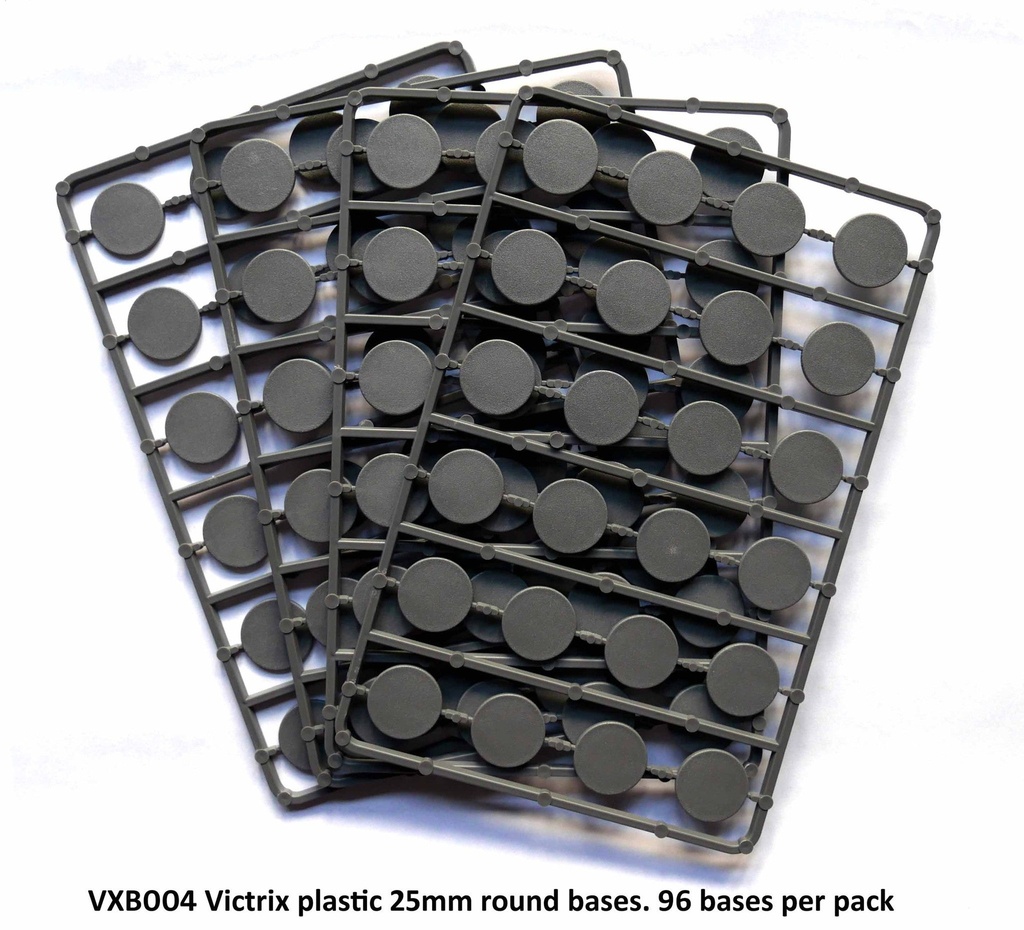 25mm round plastic bases
