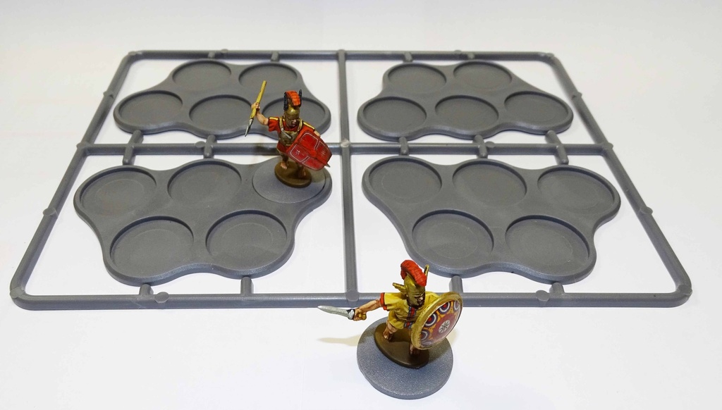 [5060191725026,VXB008,movement tray] Plateaux de mouvements d'escarmouche - Socles de 25mm - 12 plateaux de 5 figurines