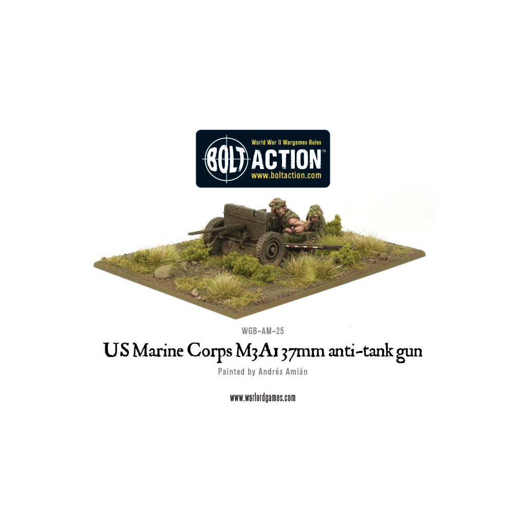 US Marine Corps M3A1 37mm Anti-Tank Gun