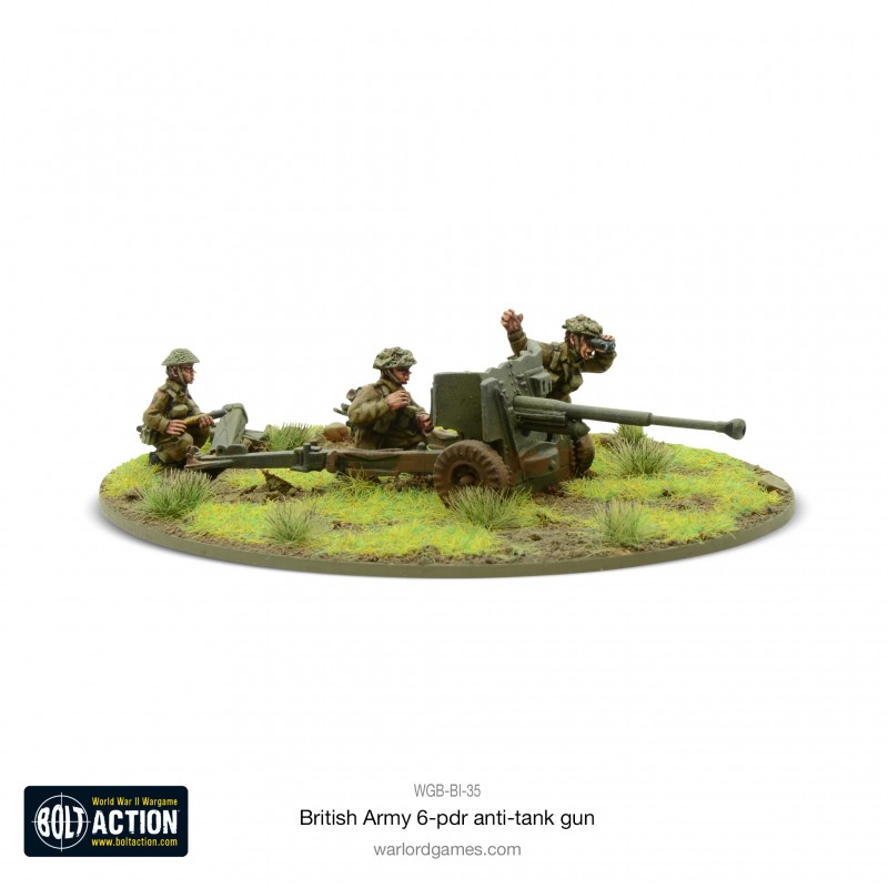 British Army 6 Pdr. Anti Tank Gun