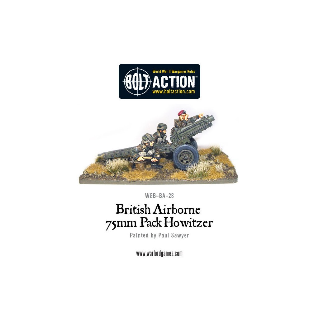 British Airborne 75mm Pack Howitzer & Crew