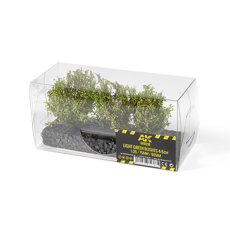[8435568313835,AK8216] Light Green Bushes 4-6 cm