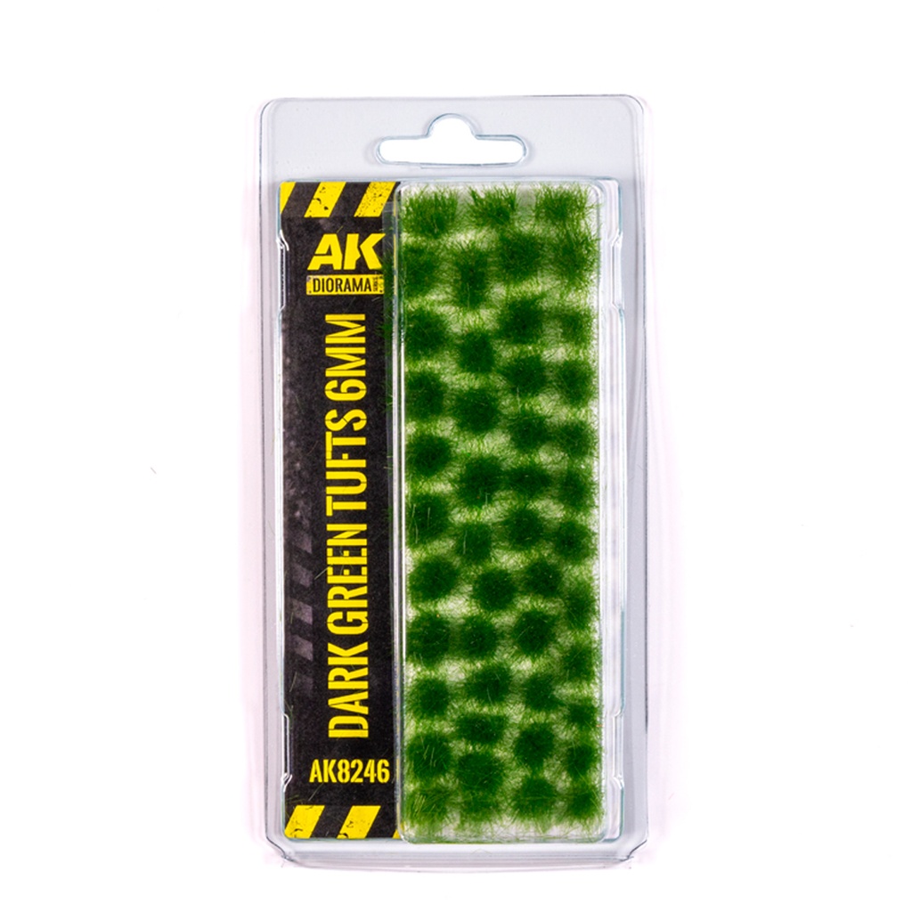 [8435568332935,AK8246] Dark Green Tufts 6 mm