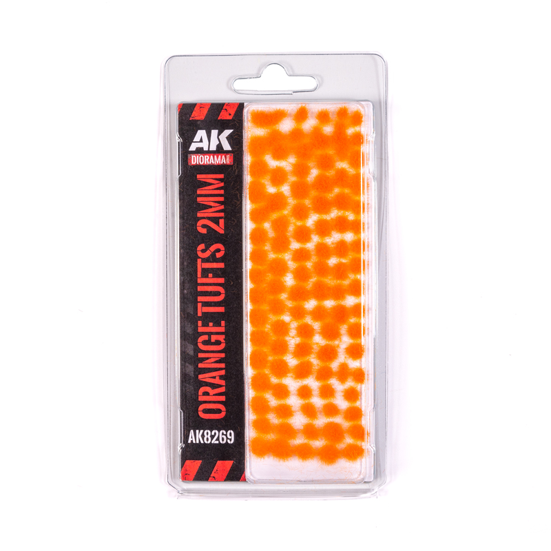 [8435568339446,AK8269] Orange - Fantasy Tufts 2 mm