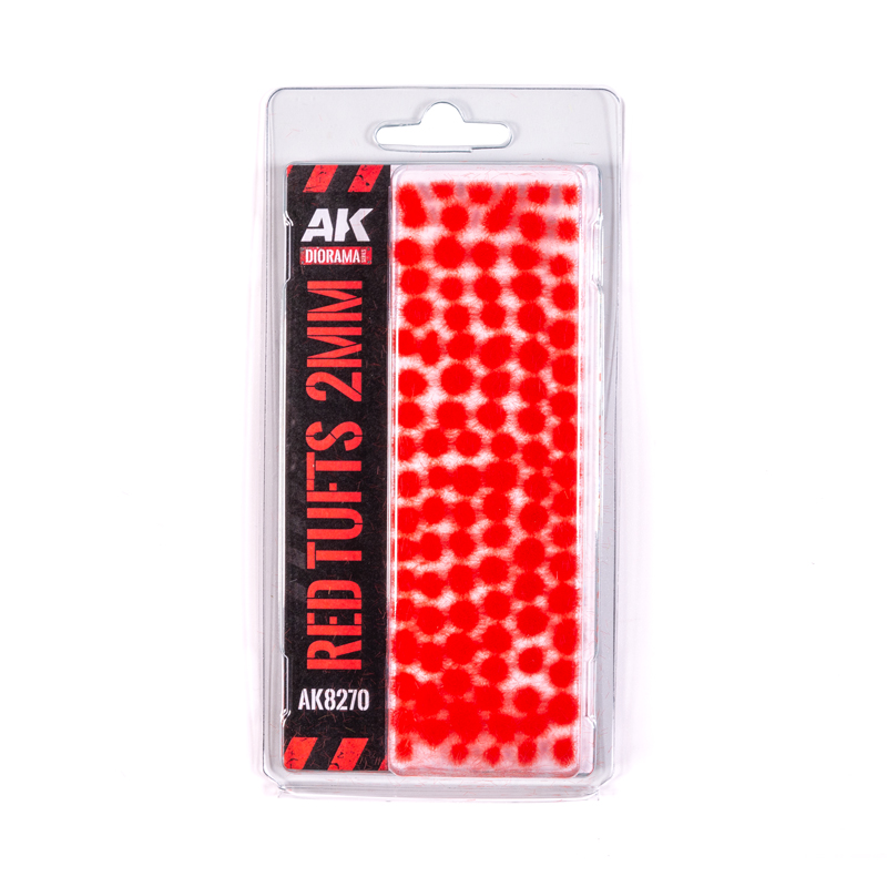 [8435568339453,AK8270] Red - Fantasy Tufts 2 mm