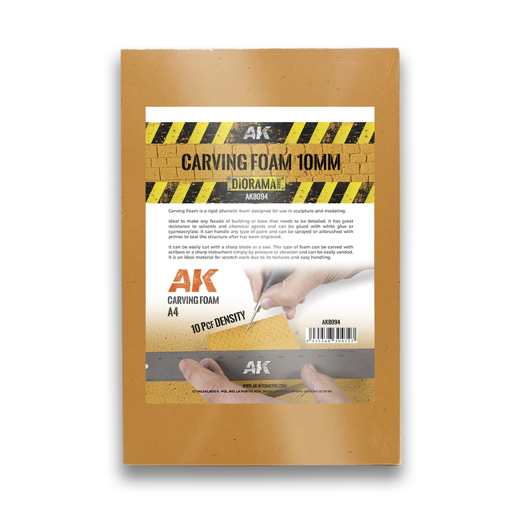 Carving Foam 10 mm A4 Size (305 X 228  mm)