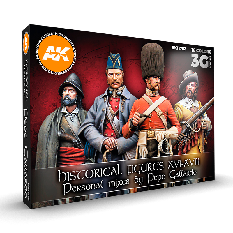 [8435568328044,AK11762] Hystorical Figures S. Xvi-Xviii Signature Set By Pepe Gallardo