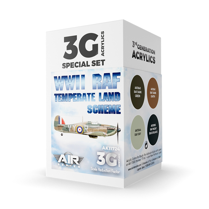 [8435568314351,AK11724] Wwii Raf Temperate Land Scheme Set 3G