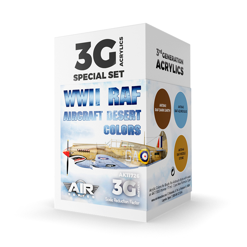 [8435568314382,AK11726] Wwii Raf Aircraft Desert Colors Set 3G