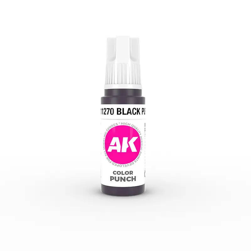 [8435568342286,AK11270] Black Purple COLOR PUNCH 17 mL
