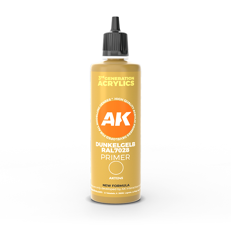 [8435568314207,AK11245] Dunkelgelb RAL 7028 dark yellow surface Primer 100 mL 3GEN