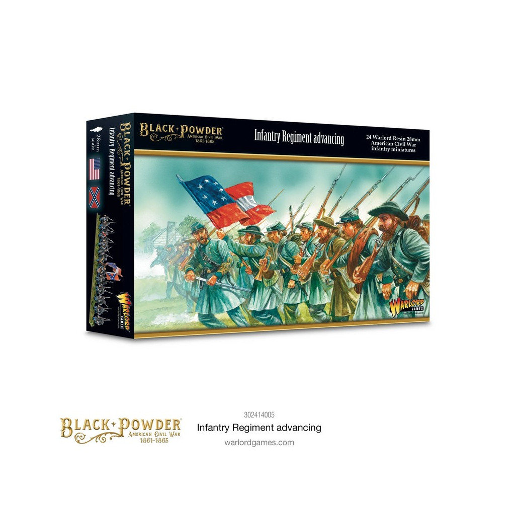 American Civil War: Infantry Regiment Advancing