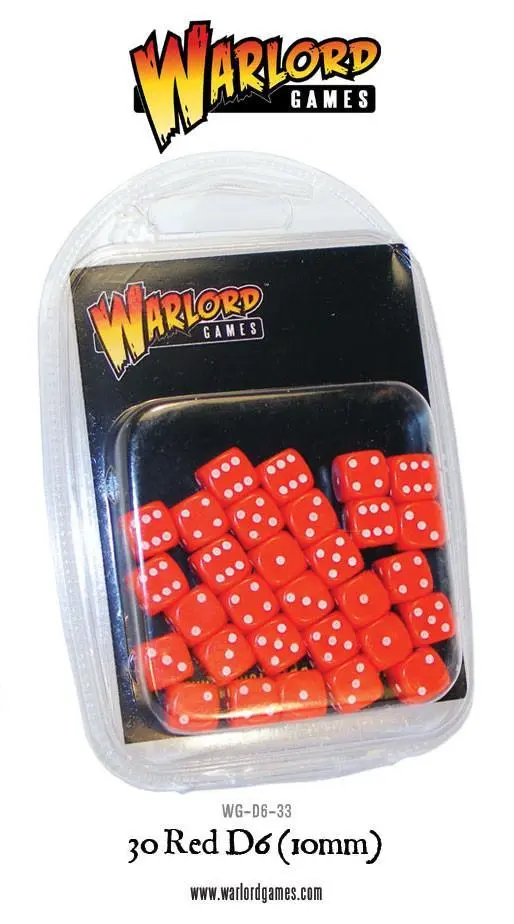 [5060200848272] Spot Dice 10mm - Red D6 (30)