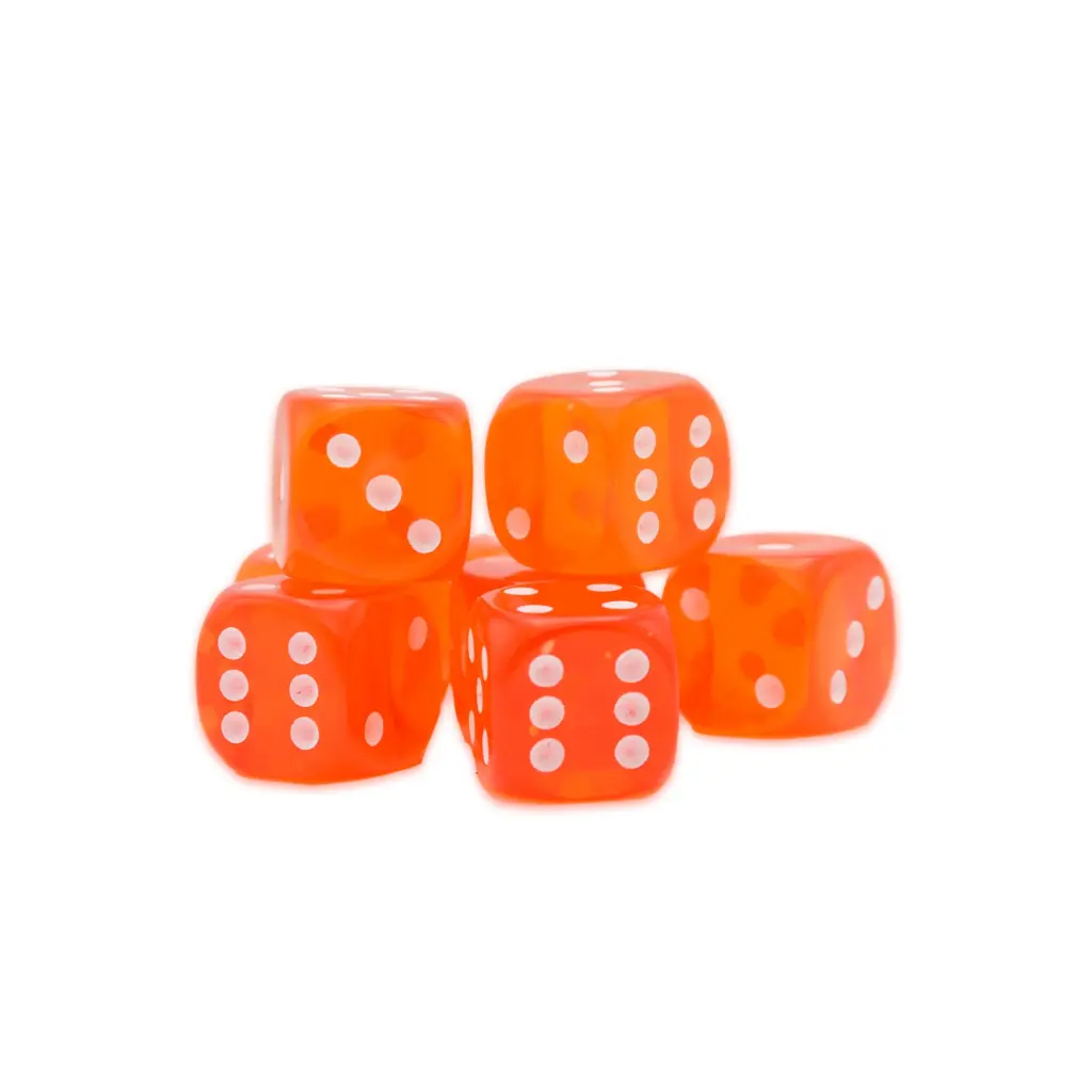 [5060917993241] Fire Opel D6 Dice - 15mm (8)