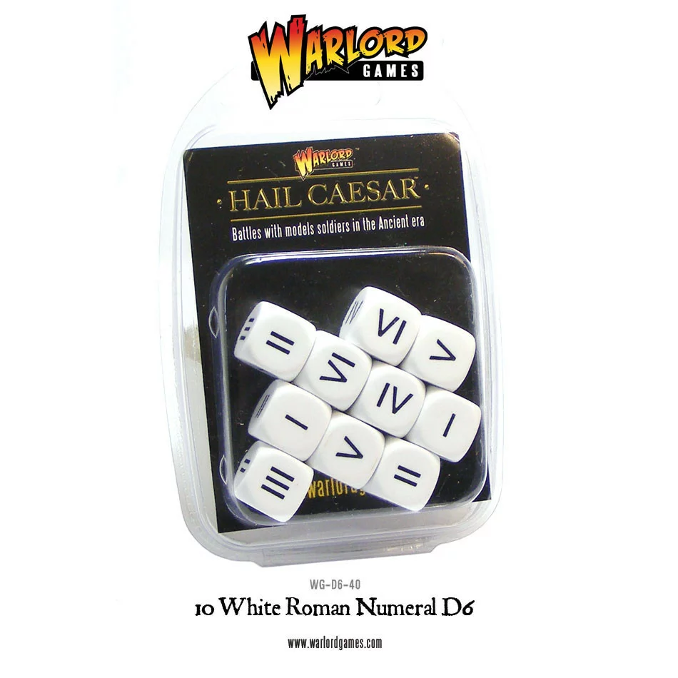 [5060393700753] White Roman Numeral D6 (10)