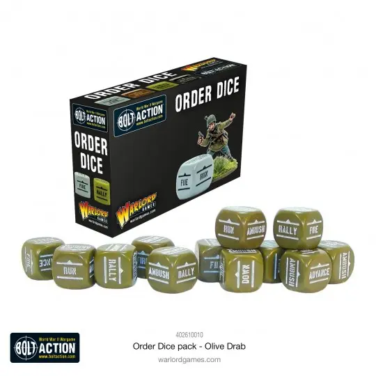 [5060917990943] Orders Dice Pack - Olive Drab