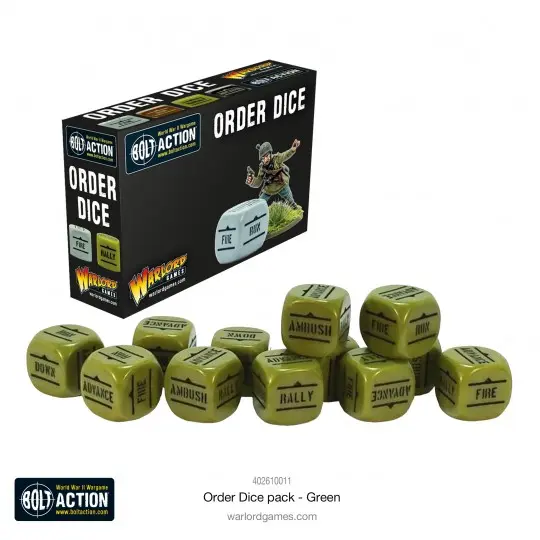 [5060917990912] Orders Dice Pack - Green