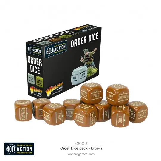 [5060917990905] Orders Dice Pack - Brown