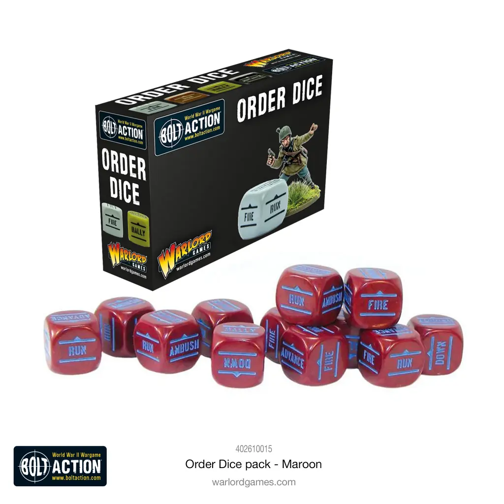 [5060917990967] Orders Dice Pack - Maroon