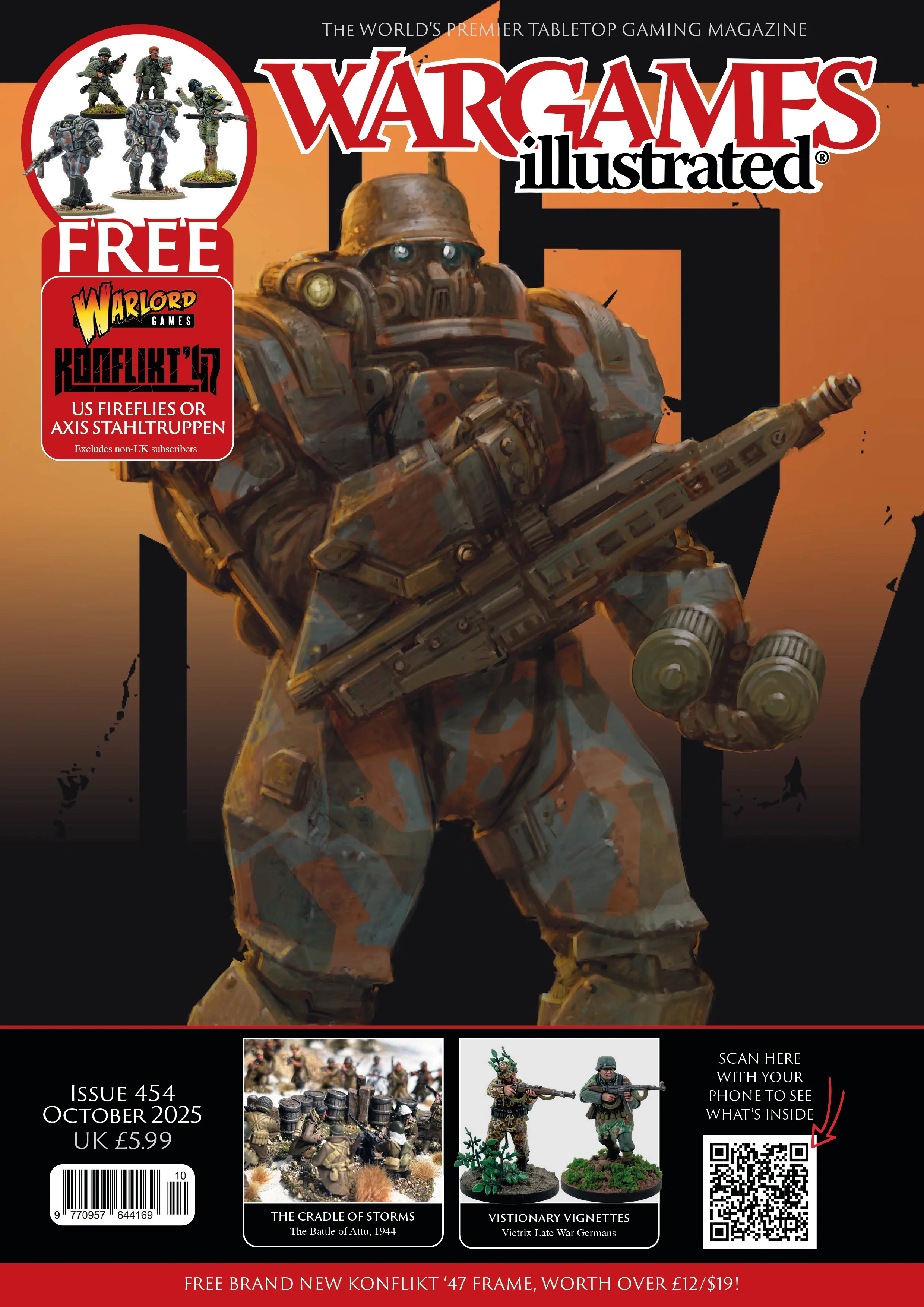[9770957644169-10;WI454] Wargames Illustrated WI454 October 2025 Edition